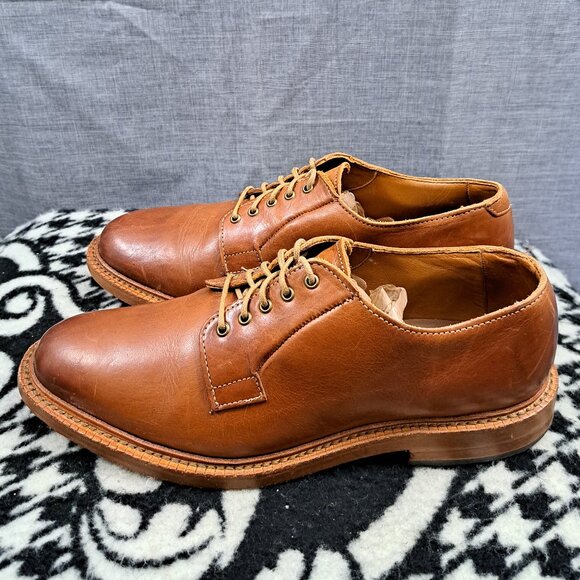 Men Allen Edmonds Stewart 6031 Wingtip Oxfords Brown Leather 7.5 B Narrow